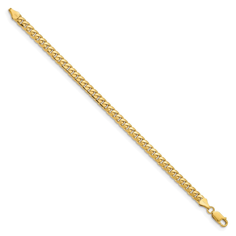 14K Solid Miami Cuban Link with Lobster Clasp Bracelet