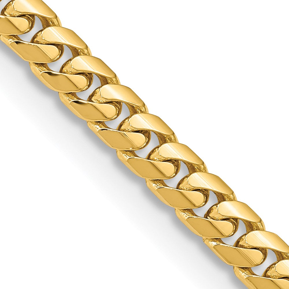 14K Solid Miami Cuban Link with Lobster Clasp Chain