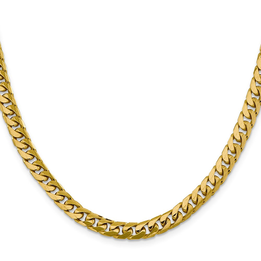 14K Solid Miami Cuban Link with Lobster Clasp Chain