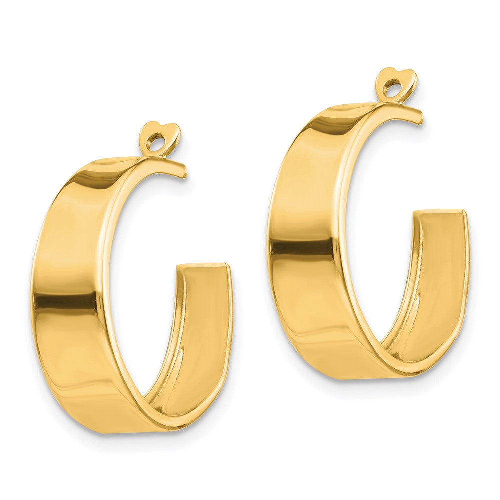 14k Polished Hoop Earring Jackets