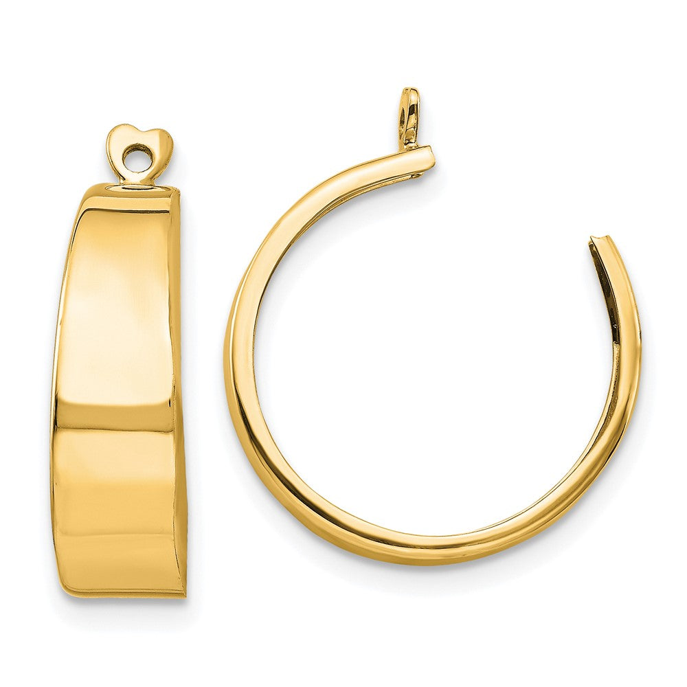 14k Polished Hoop Earring Jackets