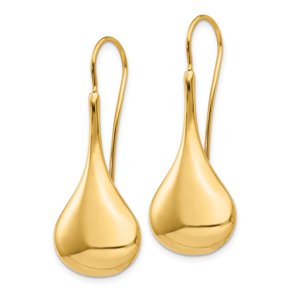 14k Polished Abstract Wire Earrings