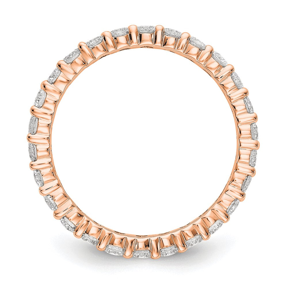 14k Rose Gold 1.5CT Shared Prong Diamond Eternity Band