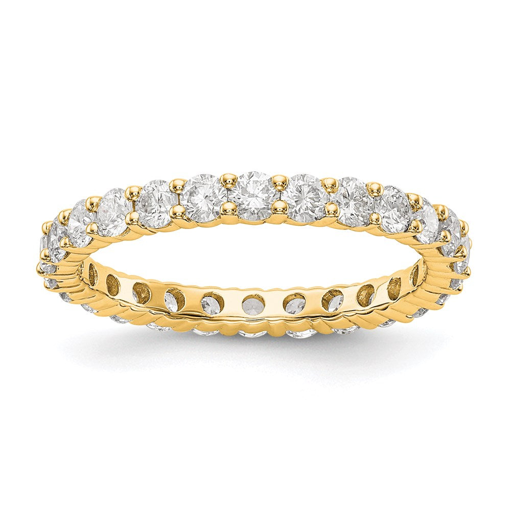 14k 1.5CT Shared Prong Diamond Eternity Band