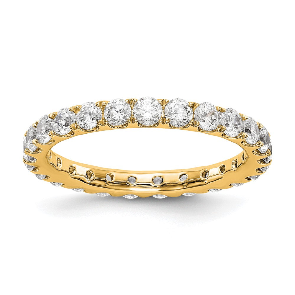 14k 1 1/2CT U Shared Prong Diamond Eternity Band