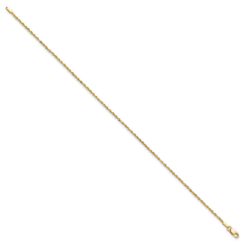 14K Ultra Diamond-cut Rope with Lobster Clasp Chain