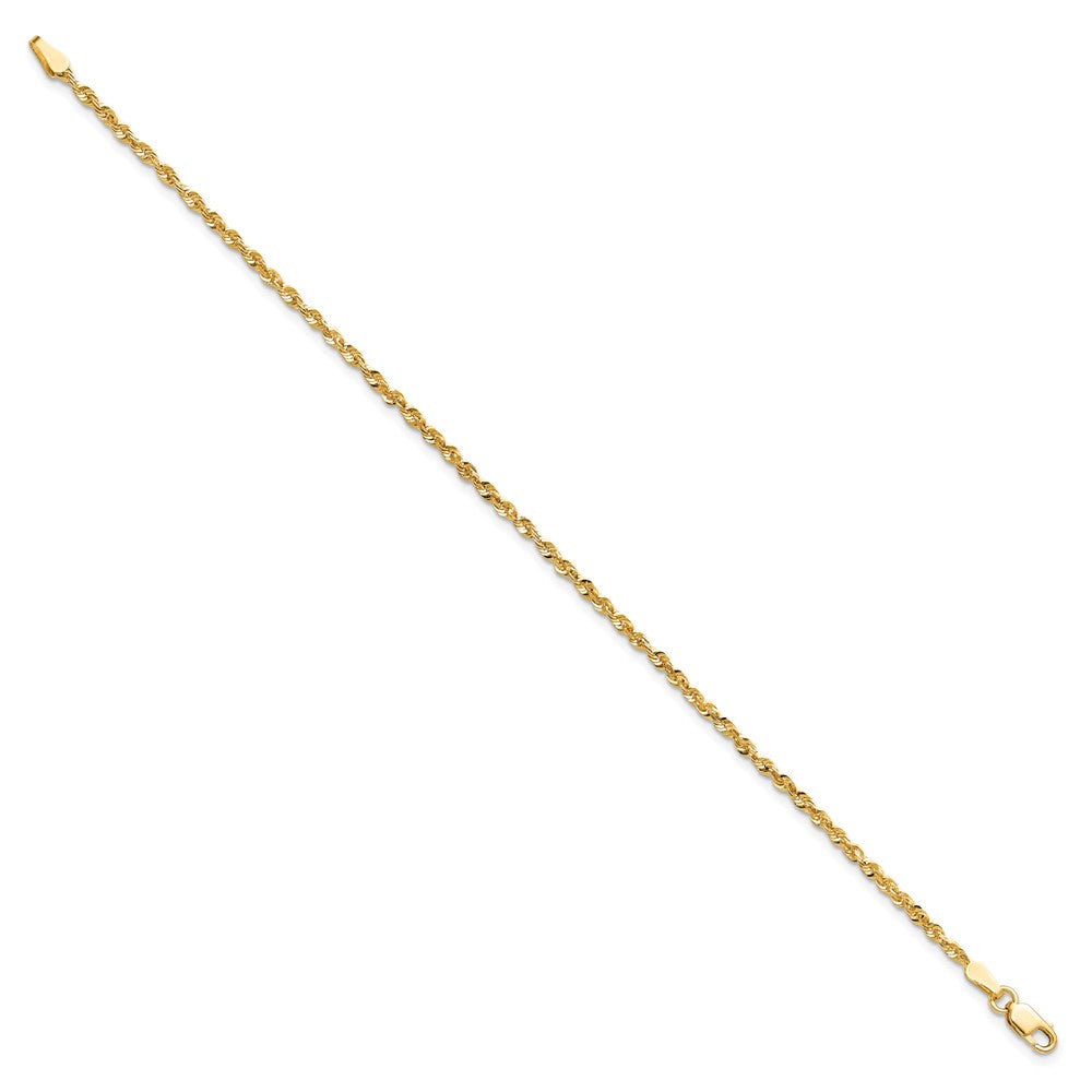 14K Ultra Diamond-cut Rope with Lobster Clasp Chain