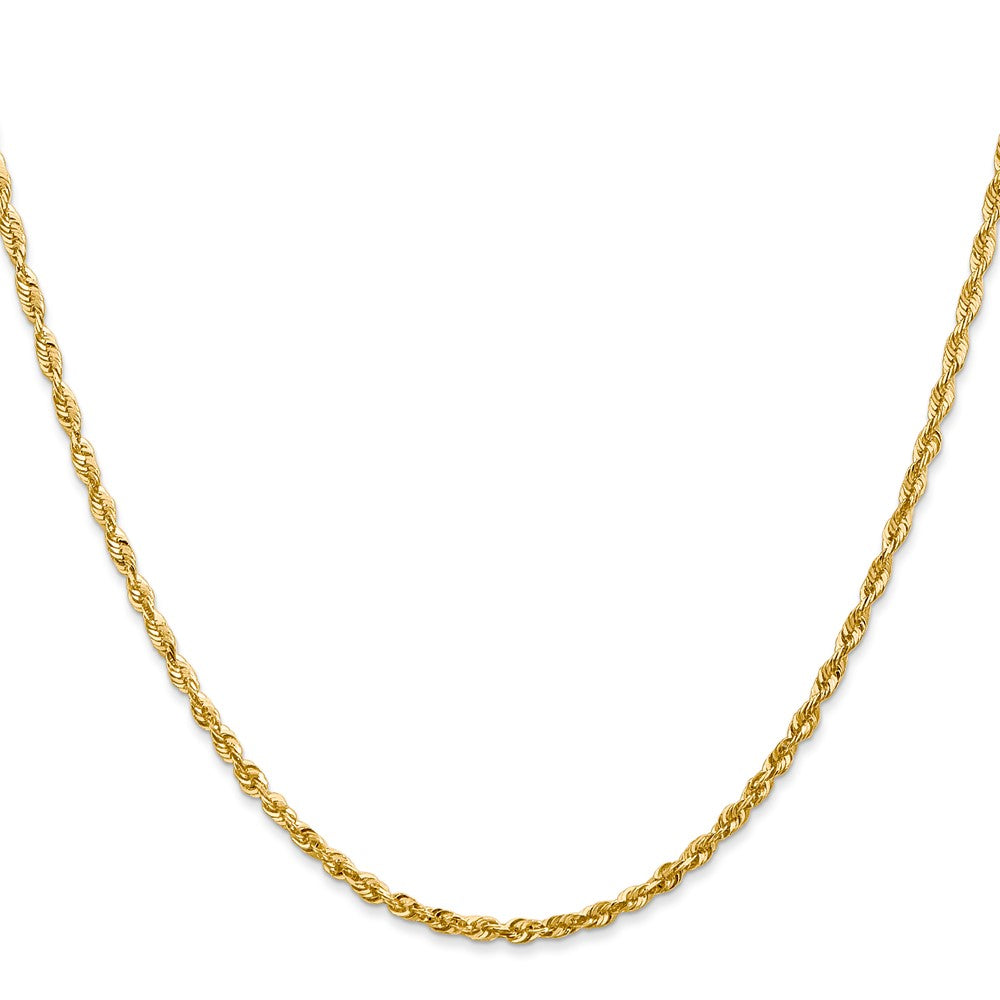 14K Ultra Diamond-cut Rope with Lobster Clasp Chain