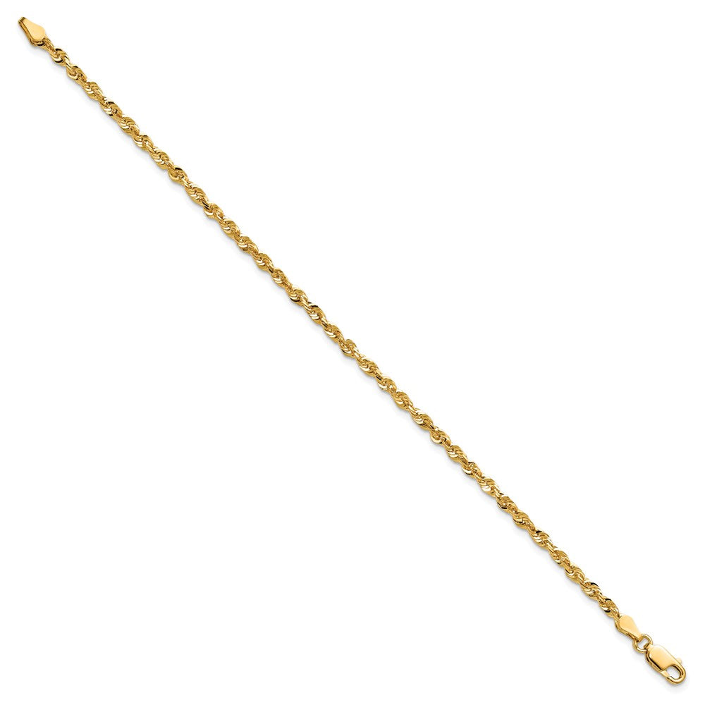 14K Ultra Diamond-cut Rope with Lobster Clasp Chain
