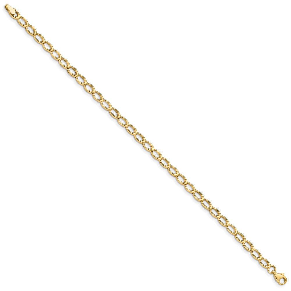 14K Polished Oval Open Link Bracelet