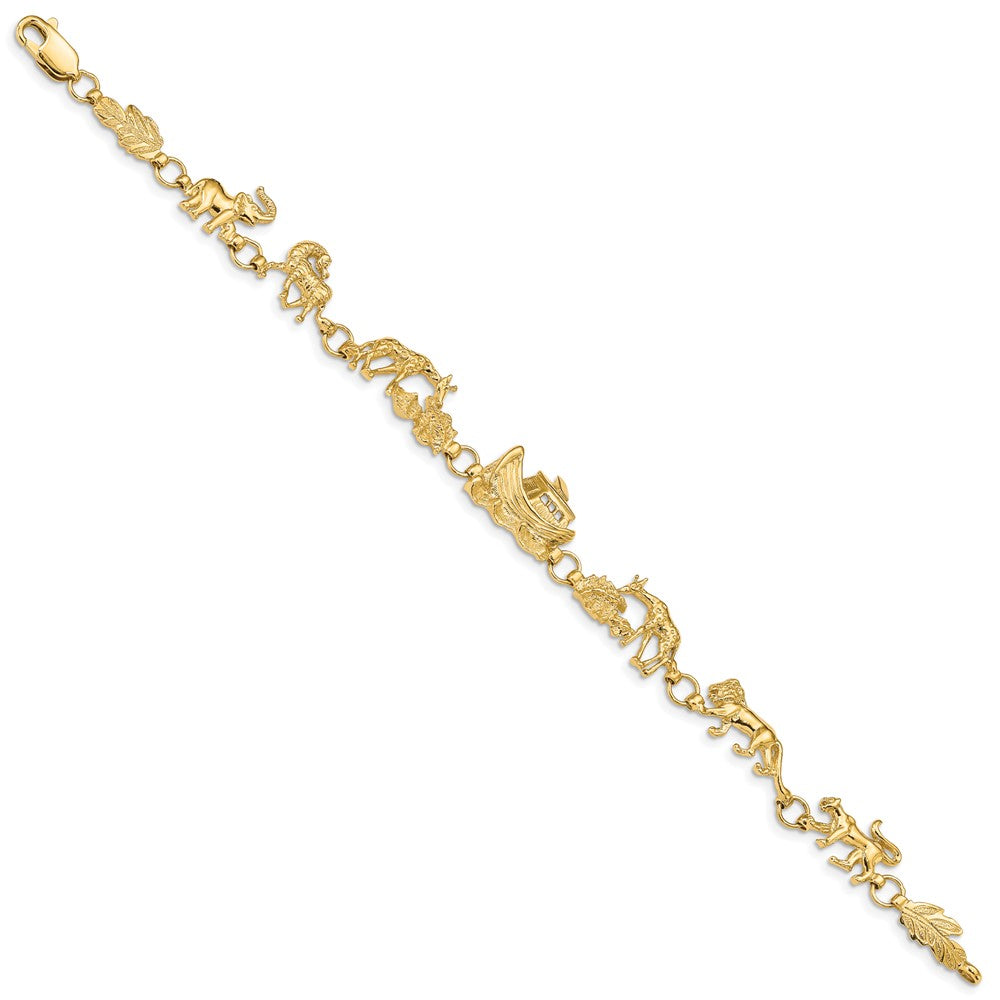 14k Polished Noahs Ark Bracelet