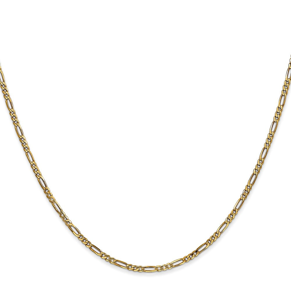 14K Flat Figaro with Lobster Clasp Chain