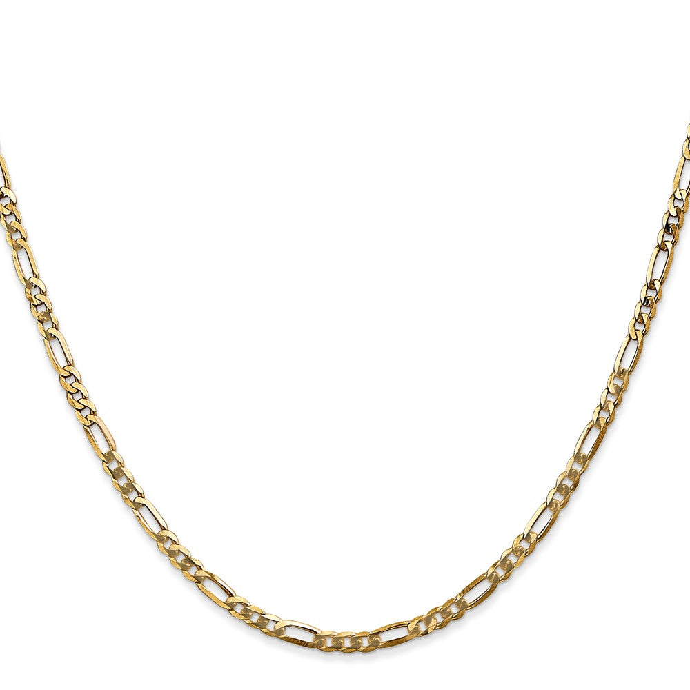 14K Flat Figaro with Lobster Clasp Chain