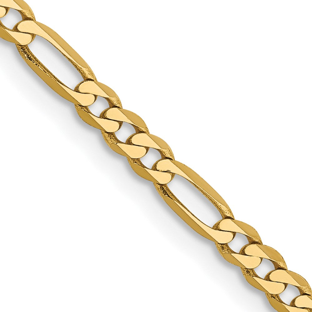 14K Flat Figaro with Lobster Clasp Chain