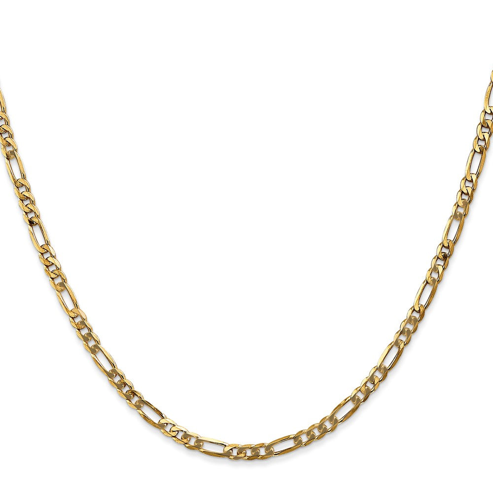 14K Flat Figaro with Lobster Clasp Chain