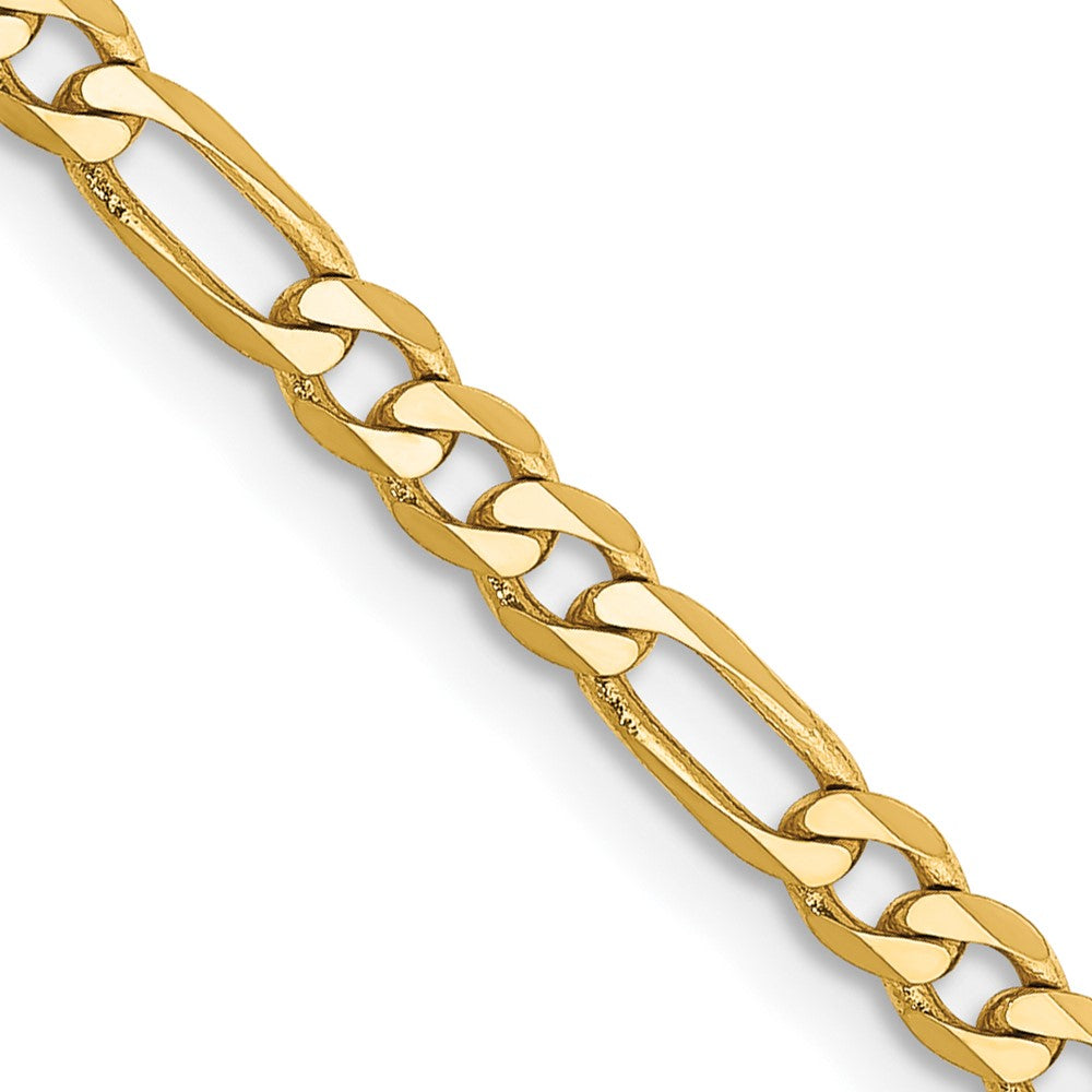 14K Flat Figaro with Lobster Clasp Chain