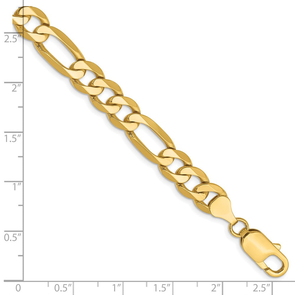 14K Flat Figaro with Lobster Clasp Bracelet