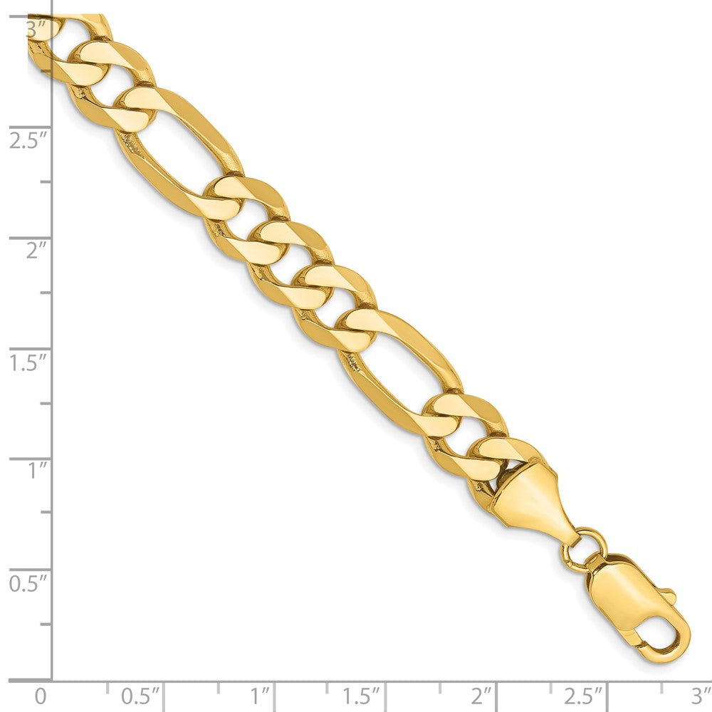 14K Flat Figaro with Lobster Clasp Bracelet