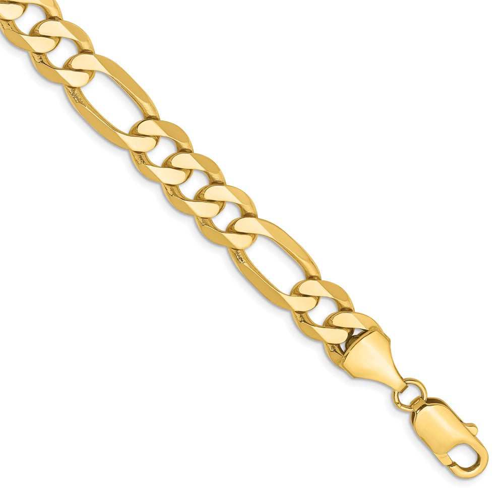 14K Flat Figaro with Lobster Clasp Bracelet