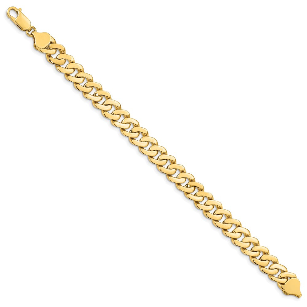 14k Solid Hand-Polished Fancy Link Bracelet