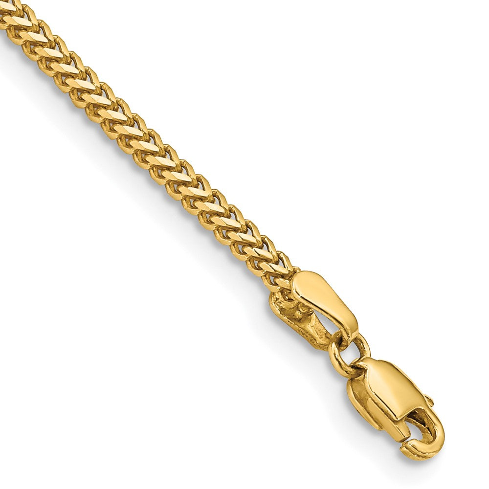 14K 8 inch 1.5mm Franco with Lobster Clasp Bracelet