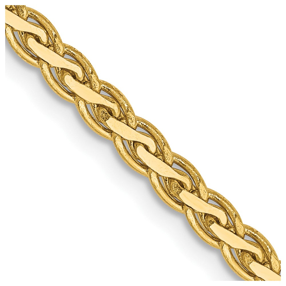 14K Flat Wheat with Lobster Clasp Chain