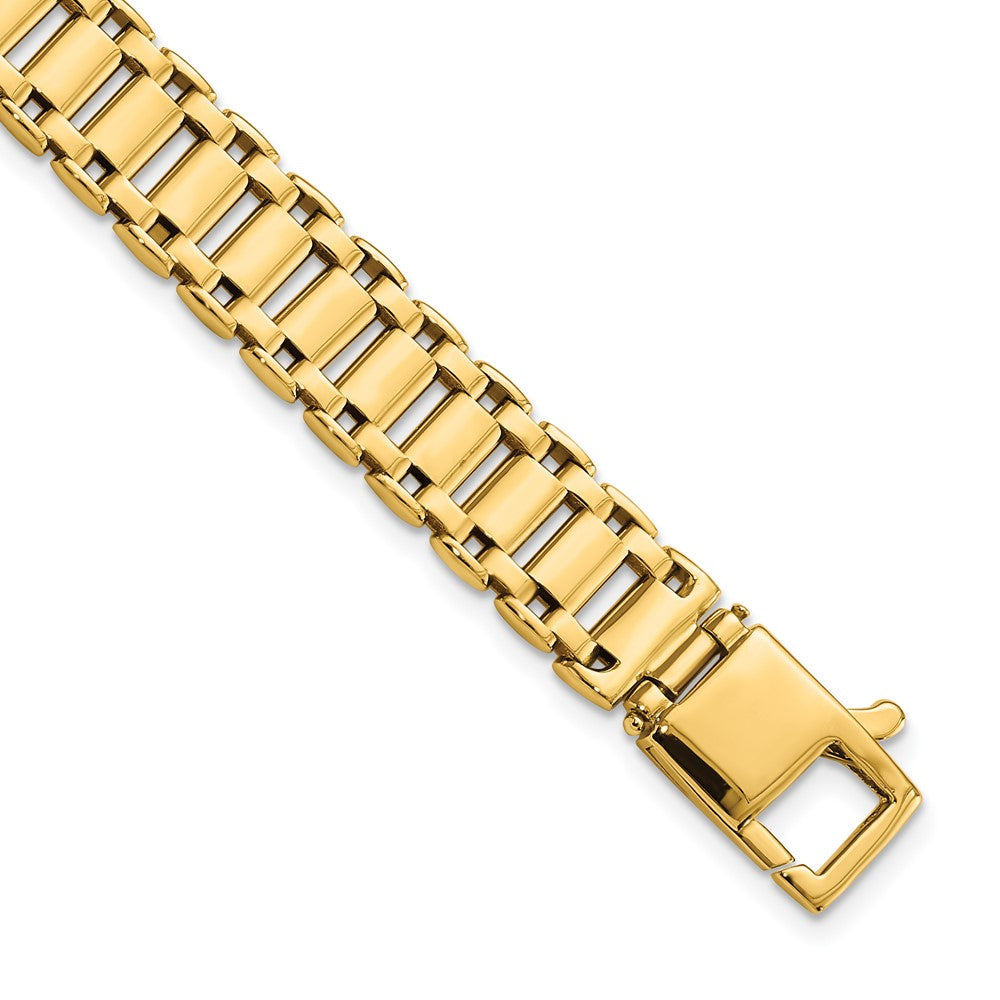 14k Men's Polished Link 8.5in Bracelet