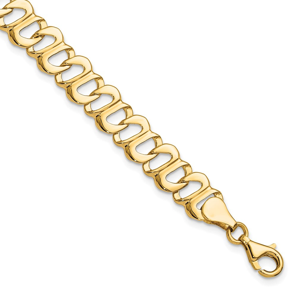 14k Polished Fancy Link Bracelet