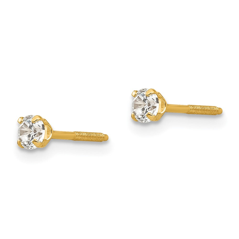 14k Madi K white zircon Earrings