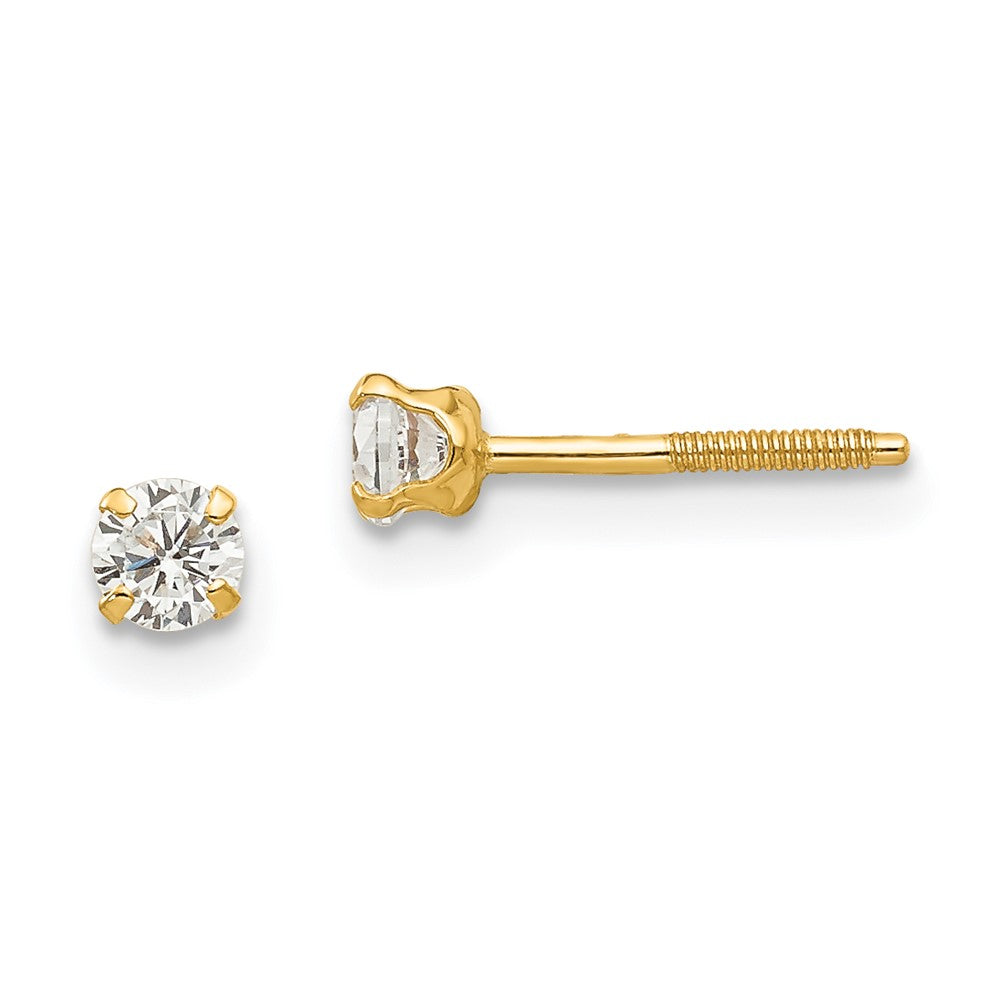 14k Madi K white zircon Earrings