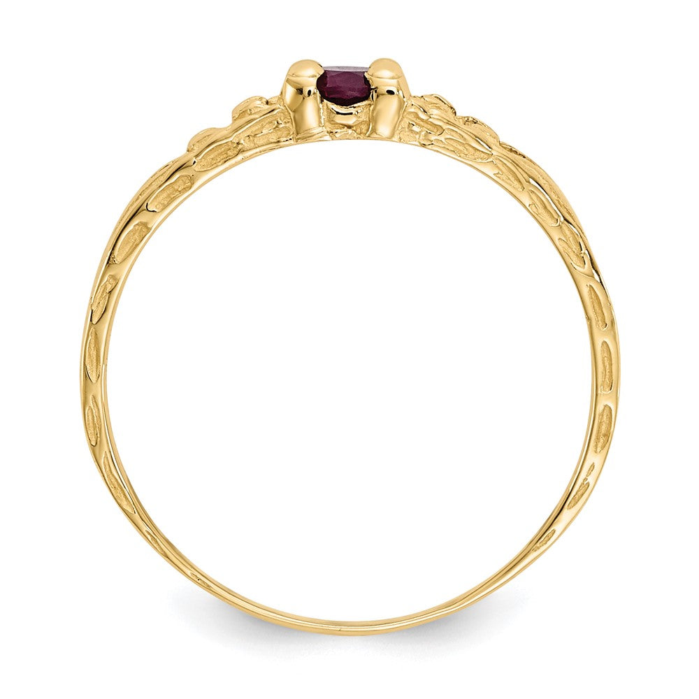 14k Madi K Ruby Birthstone Size 3 Ring
