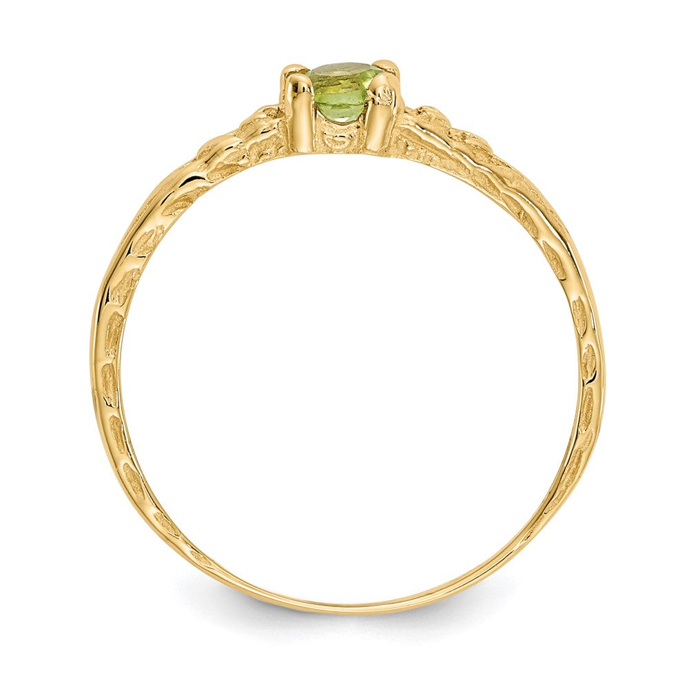 14k Madi K Peridot Birthstone Size 3 Ring