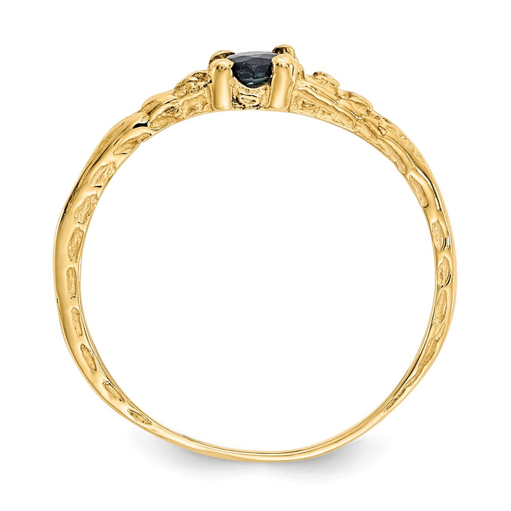 14k Madi K Sapphire Birthstone Size 3 Ring
