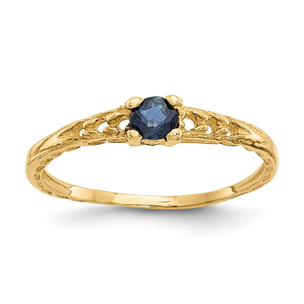 14k Madi K Sapphire Birthstone Size 3 Ring