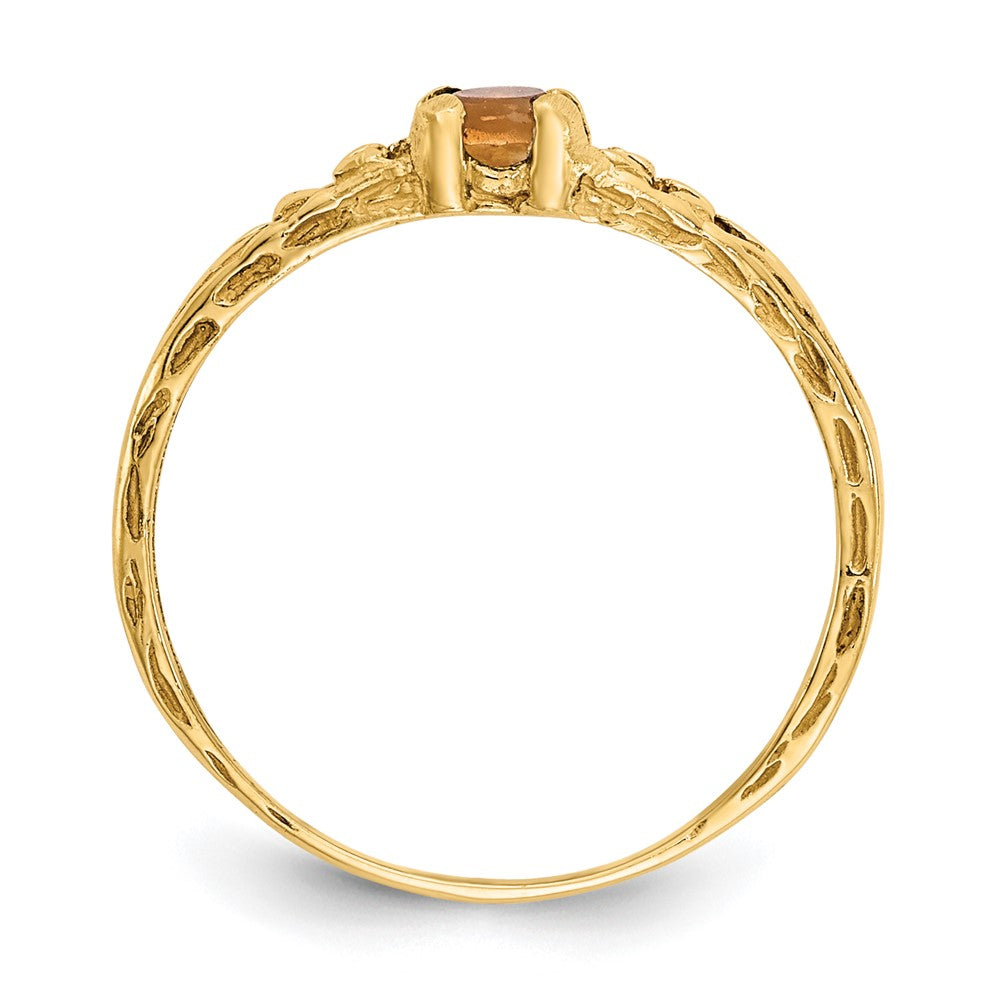 14k Madi K Citrine Birthstone Size 3 Ring