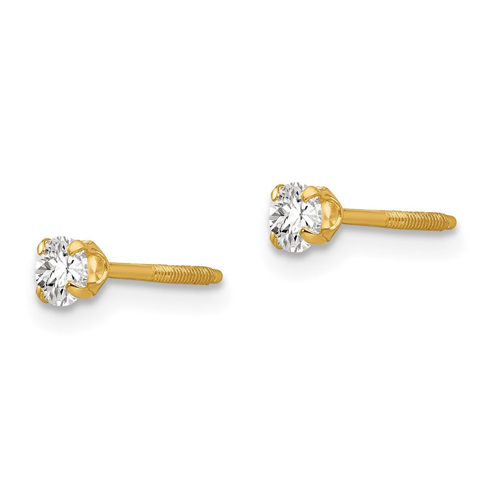14k Madi K Imitation April Birthstone Earrings