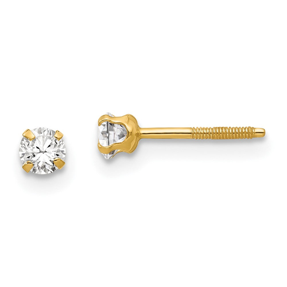 14k Madi K Imitation April Birthstone Earrings