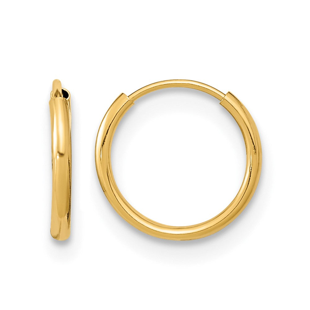 14k Madi K 1x Endless Hoop Earrings