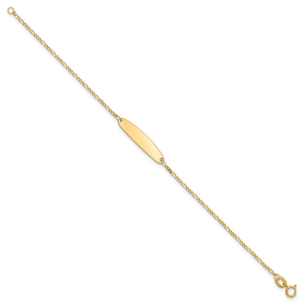14k Madi K Figaro 5x Oval ID Bracelet