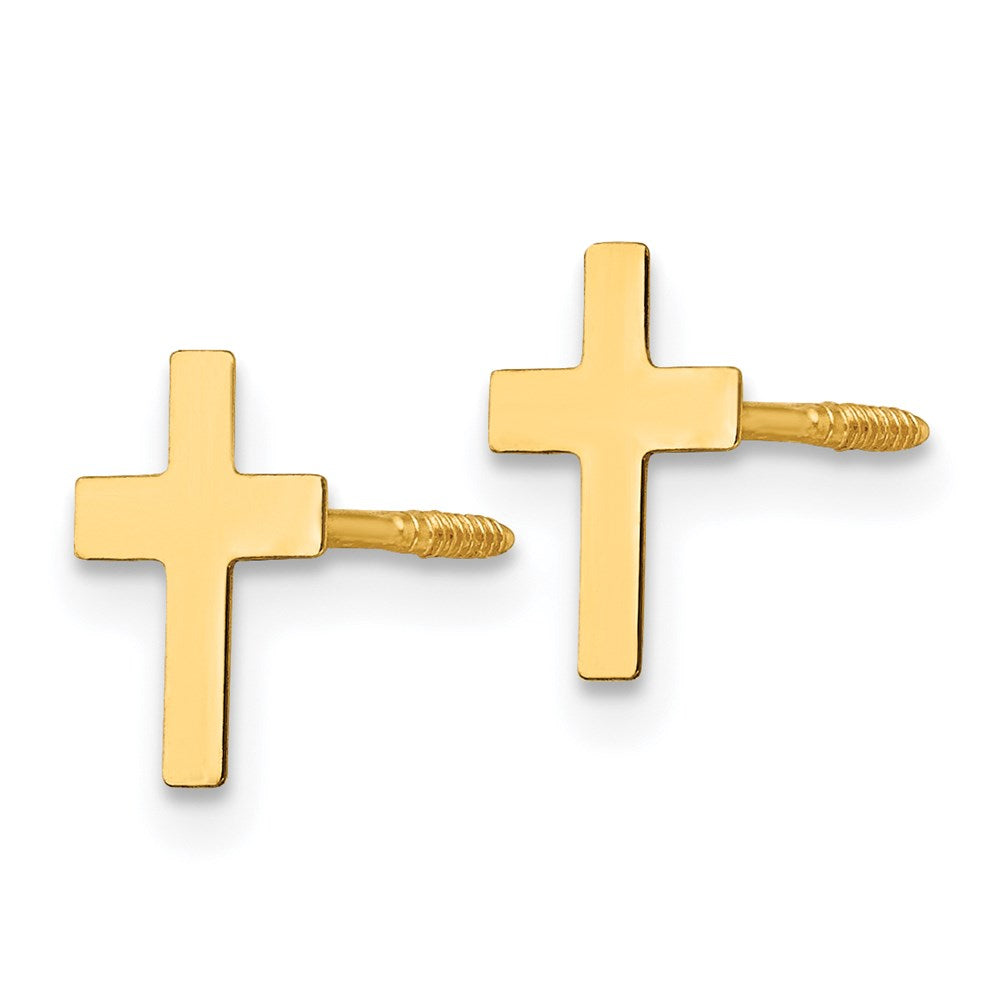 14k Madi K Cross Earrings