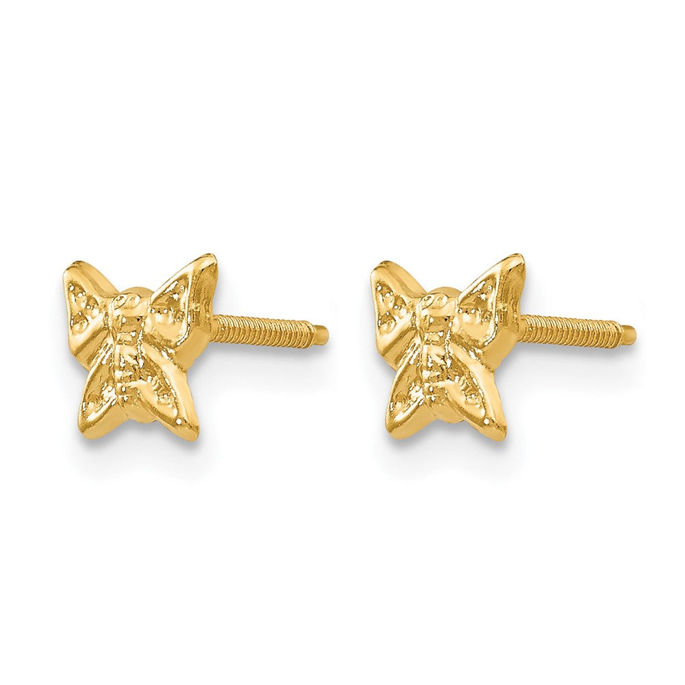 14k Madi K Butterfly Screwback Post Earrings
