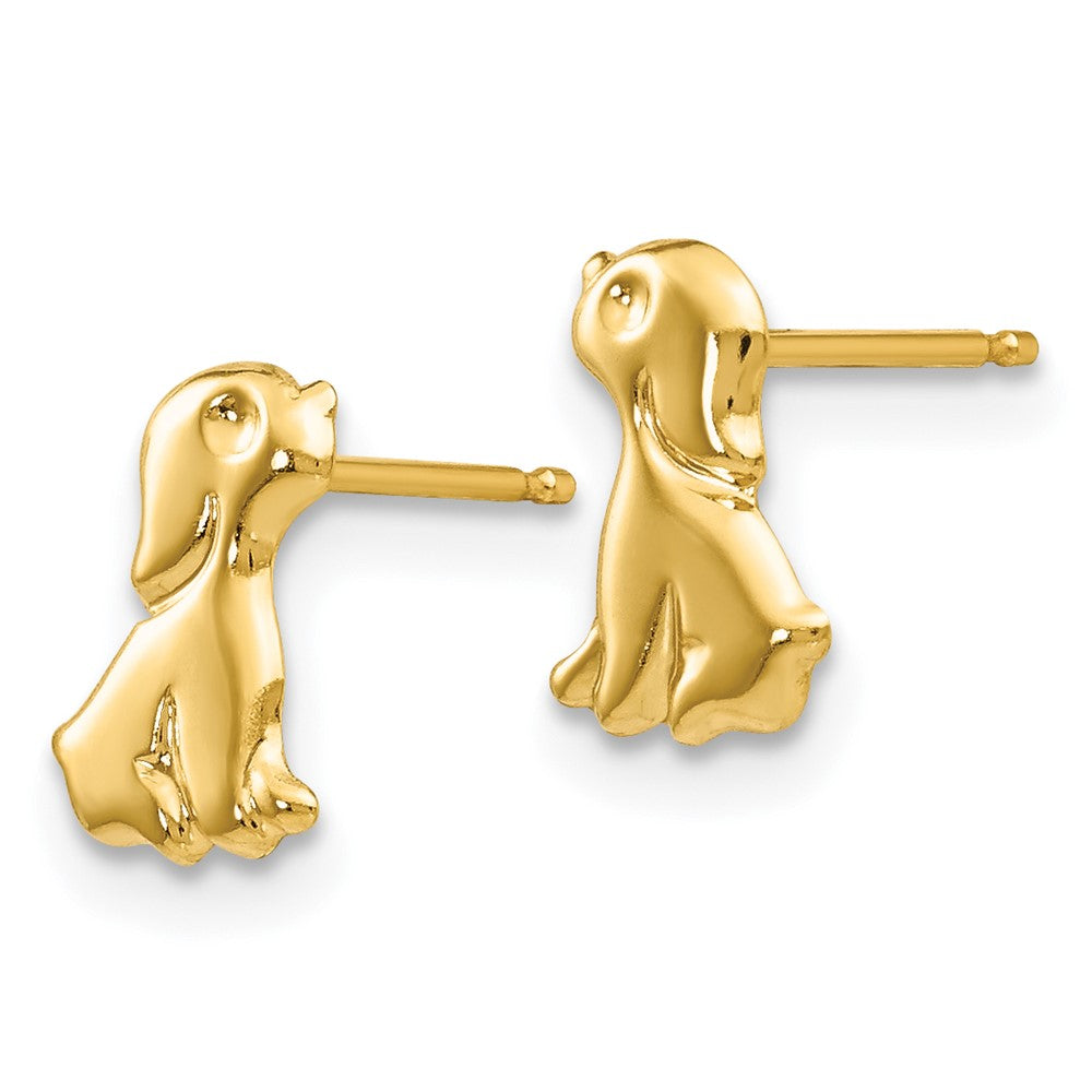 14k Madi K Sitting Dog Post Earrings