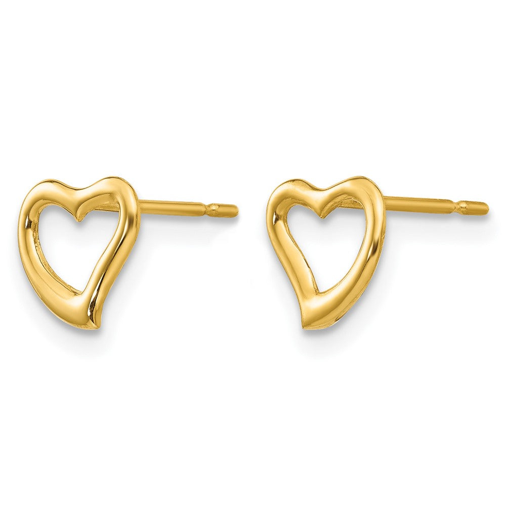 14k Madi K Heart Childrens Post Earrings