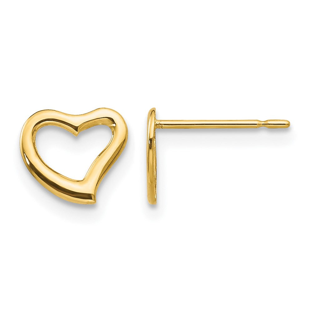 14k Madi K Heart Childrens Post Earrings
