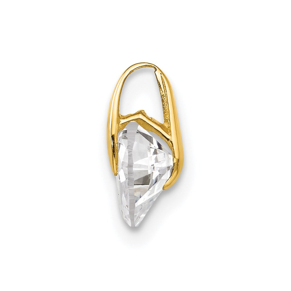 14k Madi K CZ Heart Childrens Pendant