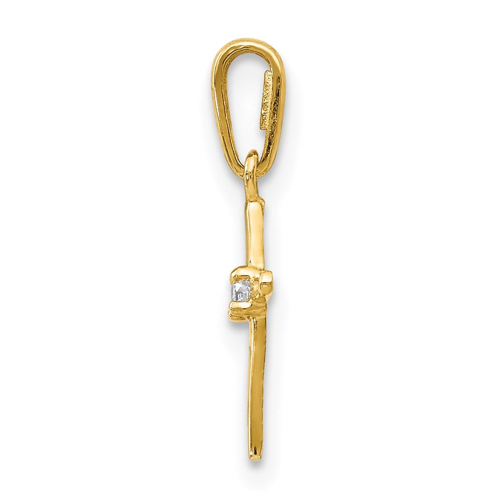 14k Madi K CZ Cross Pendant