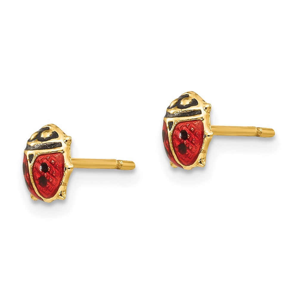 14K Madi K Enamel Ladybug Post Earrings