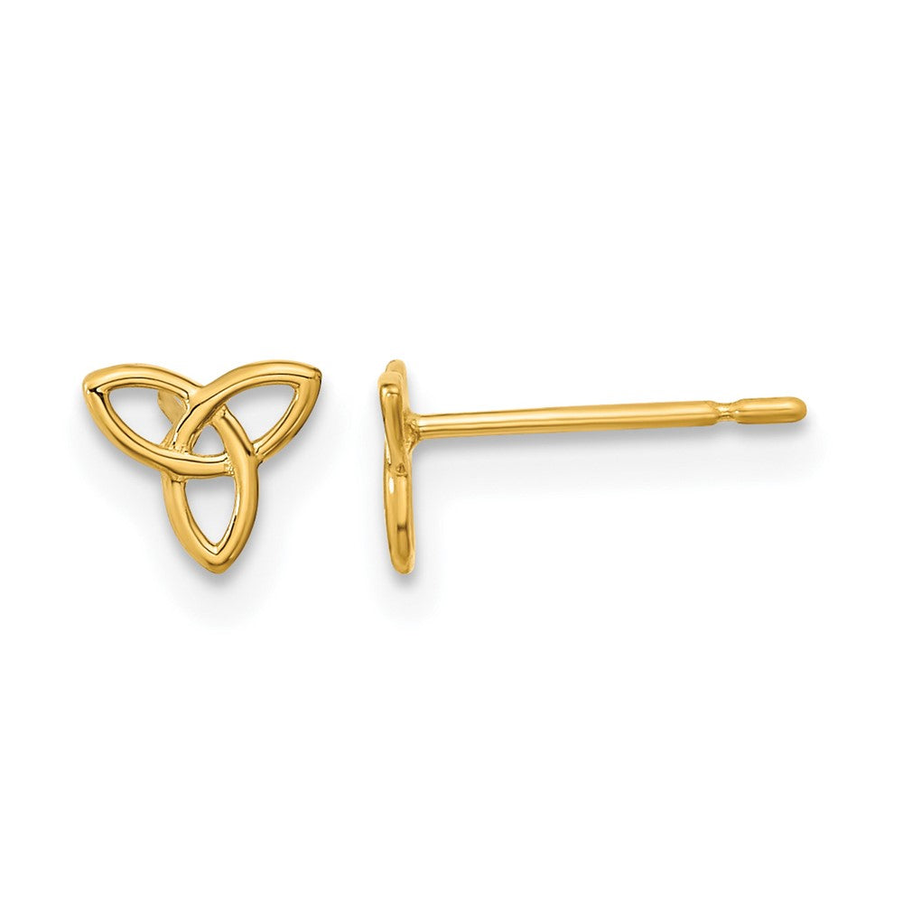14k Madi K Kids Celtic Knot Childrens Post Earrings