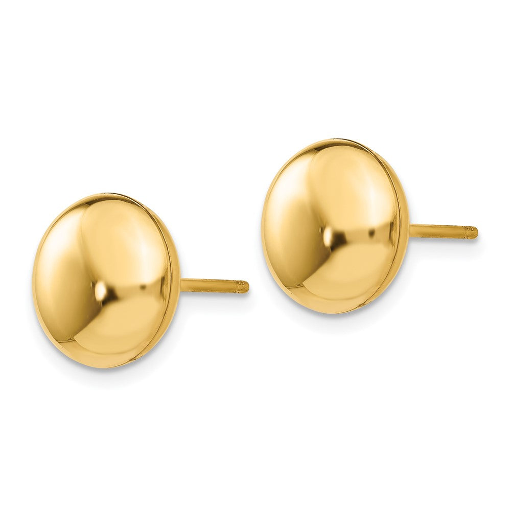 14k Polished Button Post Earrings