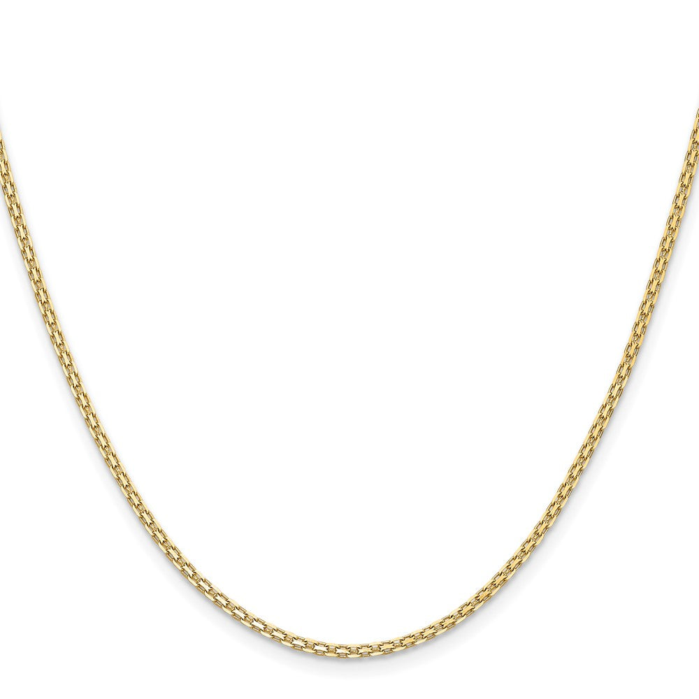 14K Lightweight Flat Bismark with Lobster Clasp Chain